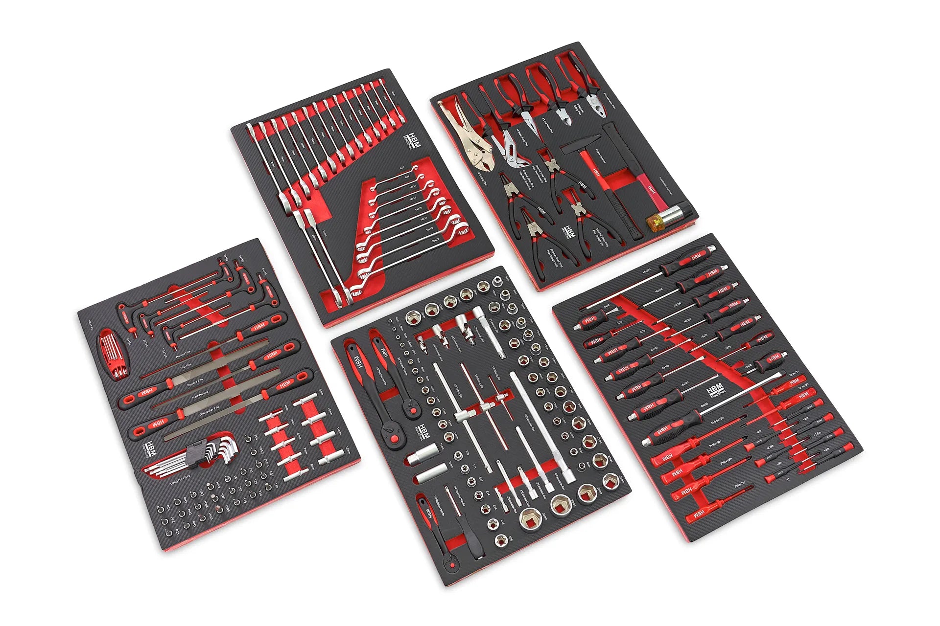 196pcs Black Toolbox