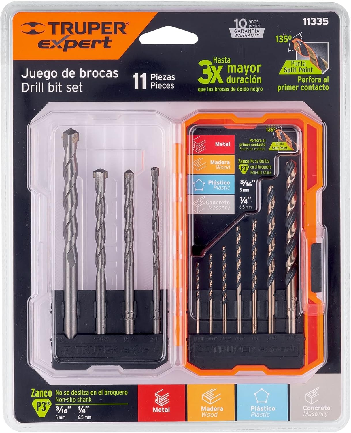11pc Drillbit set