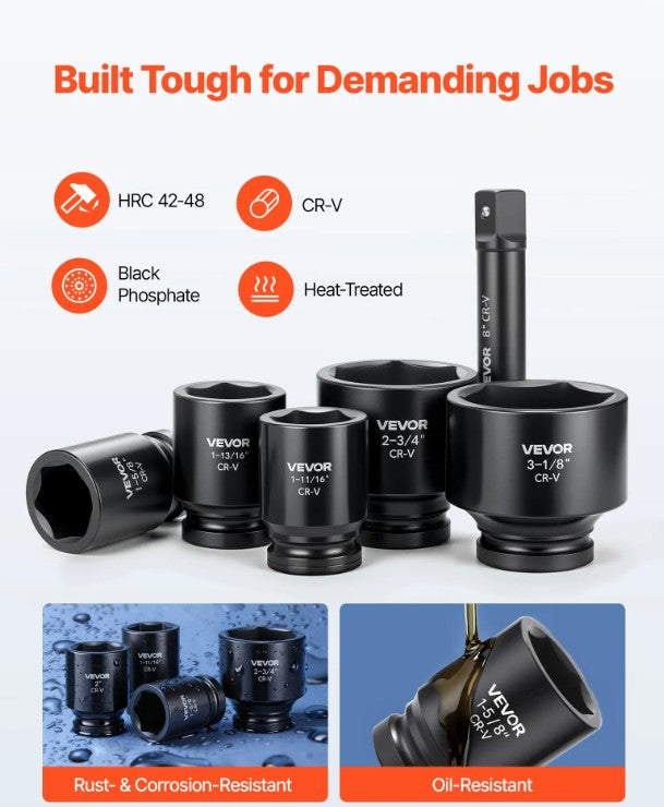 Drive Impact Socket Set