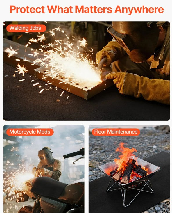 Carbon Felt Welding Blanket, 40" x 40"